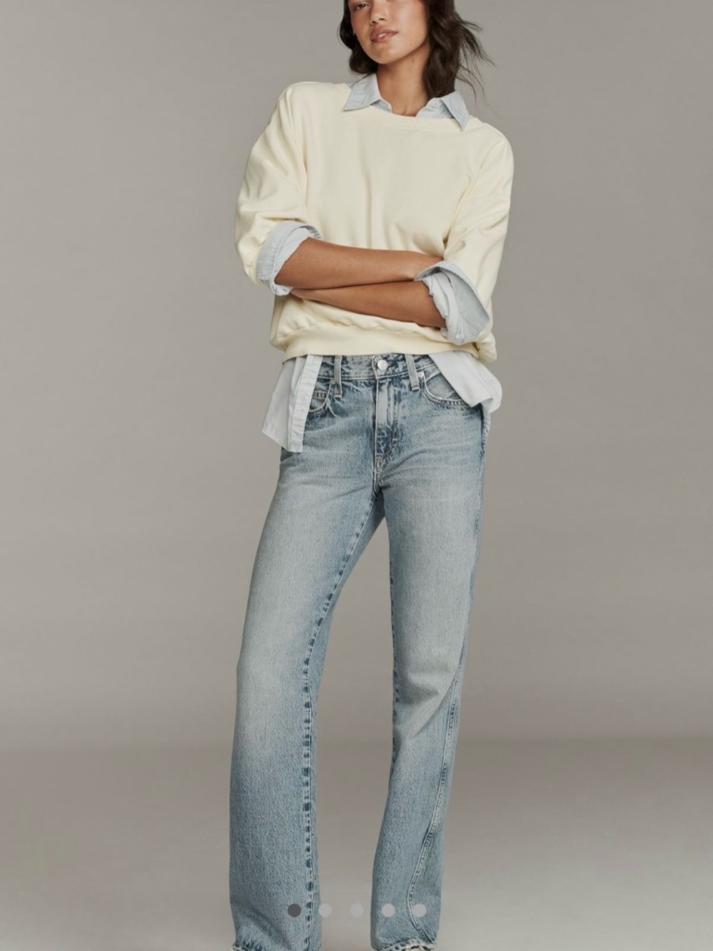 AMO Marcenia Mid-Rise Boot/Straight Leg Jeans - “Bewitched”